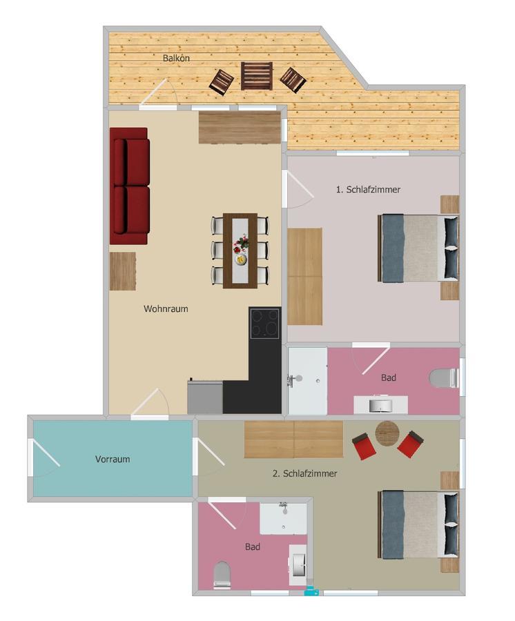 Apartment mit 2 Schlafzimmern
